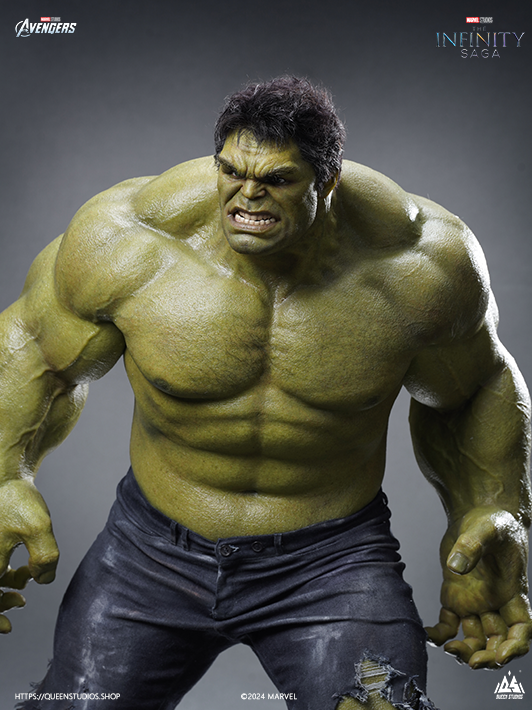 17.Hulk 1-3 Scale Statue Marvel Advengers Collectible-detailed front