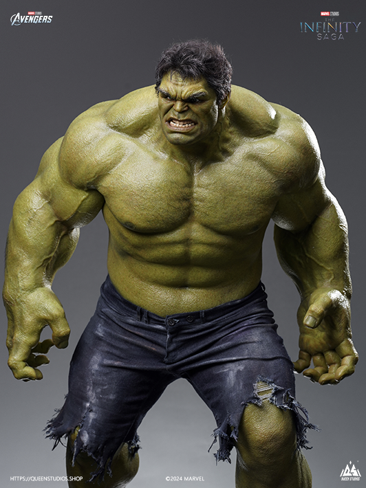 18.Hulk 1-3 Scale Statue Marvel Advengers Collectible-detailed view
