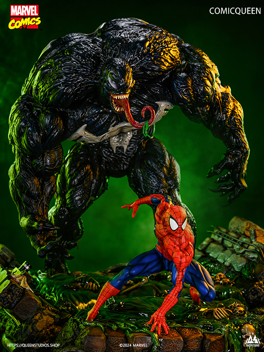 2.Marvel Comics Spider-Man vs Venom 1-4 Statue