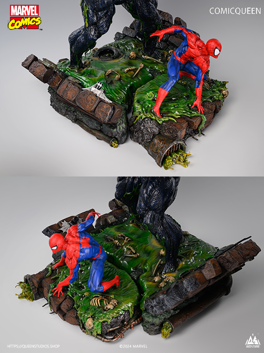       29.Featured Separated Base Spider-Man Venom 1-4 Scale Statue