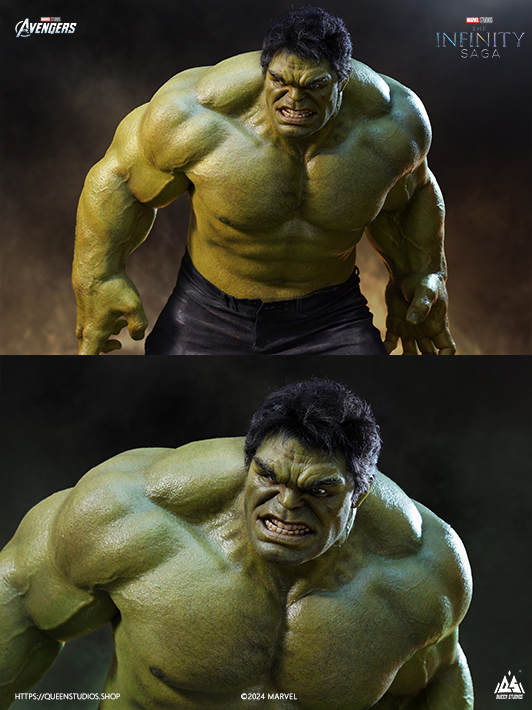 34.Hulk 1-3 Scale Statue Marvel Advengers Collectible-faces