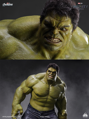 35.Hulk 1-3 Scale Statue Marvel Advengers Collectible-front faces