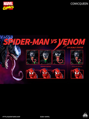 Six Switch-Out Head Sculpt-Marvel Spider-Man vs Venom 1-4 Scale Statue Premium