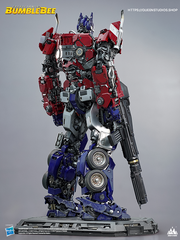 Optimus Prime Human-Size Statue by Queen Studios, crafted for enthusiasts.