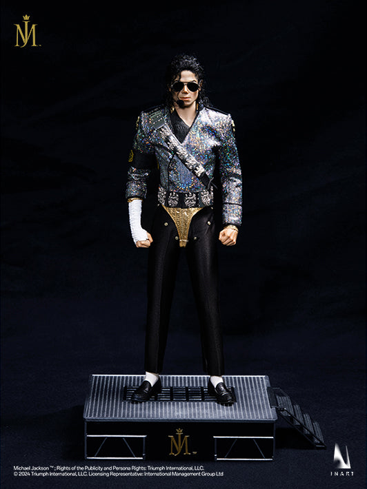 Miniature Michael Jackson model with articulated parts