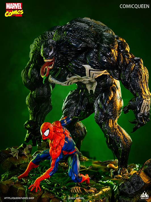 3.Marvel Comics Spider-Man vs Venom1 -4 Collectible Statue