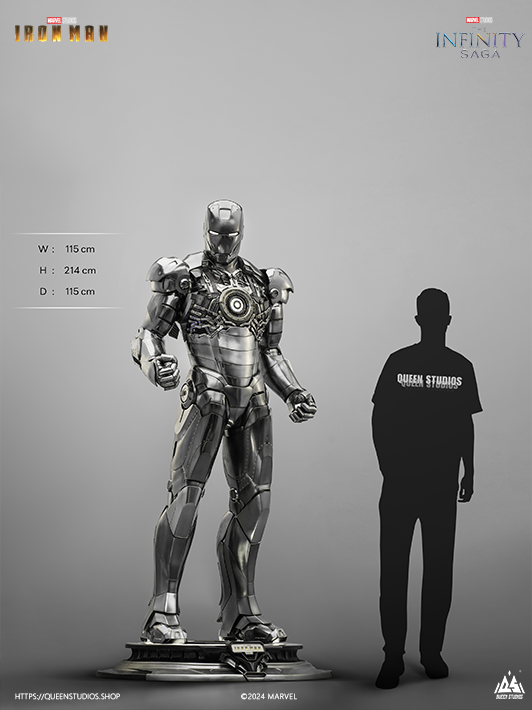 【1/1】アイアンマン 腕 フィギュア スタチュー ライフサイズ Iron Man Mark II 1/1 Life-size Statue - Queen Studios (Official)