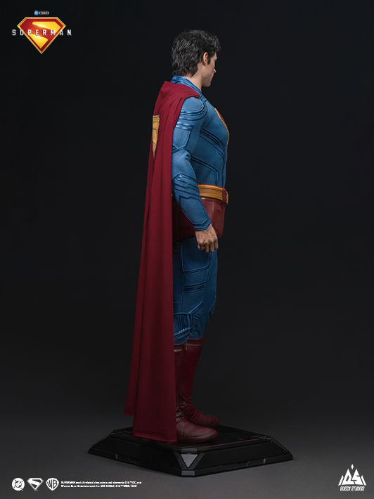 Life-size Superman bust with hand-rooted hair Mufactured By QS
