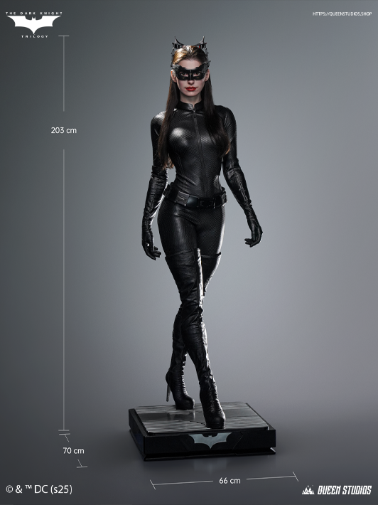 Queen Studios 1 1 Catwoman life-size statue inspired by the elegant design from The Dark Knight Rises