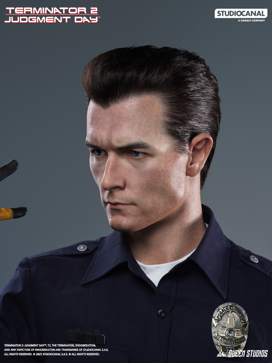 Queen Studios Terminator T-1000 Life-Size Bust side face close-up