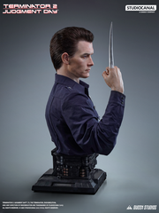 Queen Studios Terminator T-1000 Life-Size Bust side face features detail