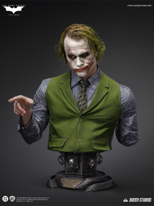 Queen Studios The Dark Knight Joker bust ultra-detailed 1 1 scale