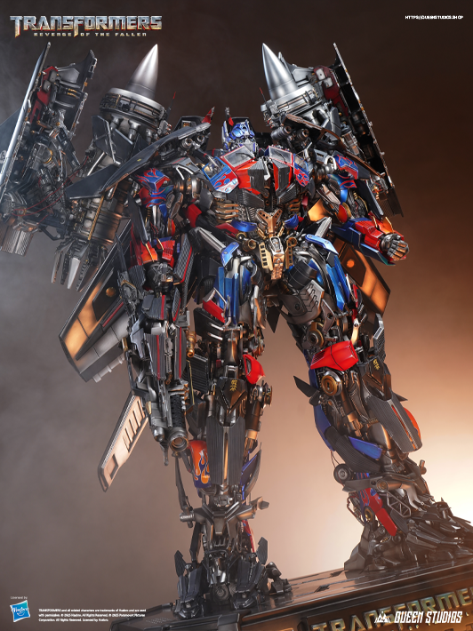 Queen Studios life-size Optimus Prime statue Jetpower mechanical details