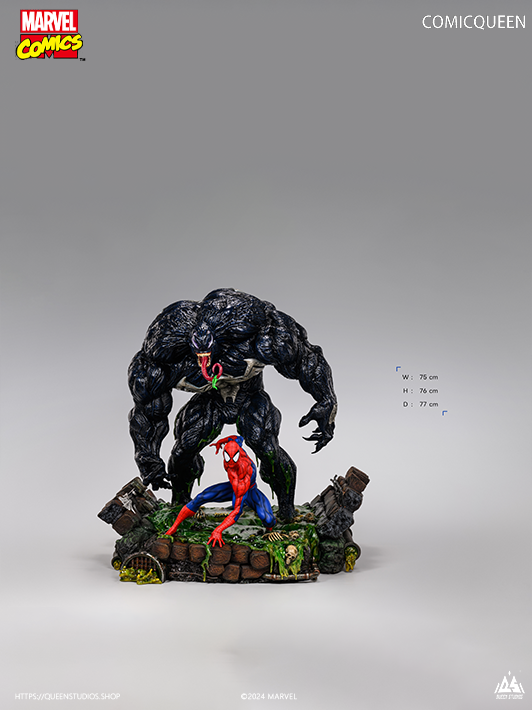 Spider-Man vs Venom 1-4 Scale Statue