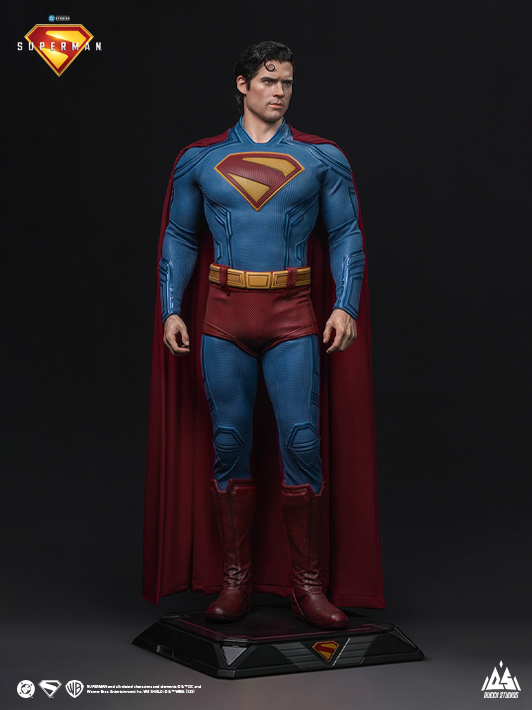 Standing Pose of Brave Superman 1 1 Statue Crafted by QS