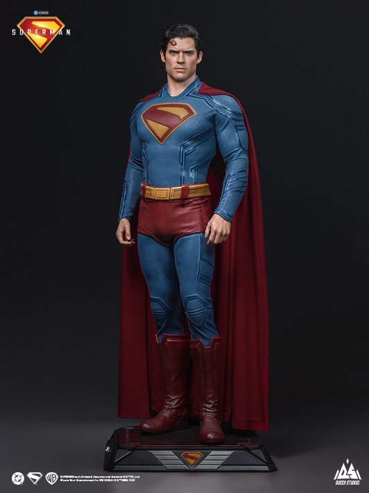 Superman 1 1 Scale Statue With Silicone Skin and Fabric Cape