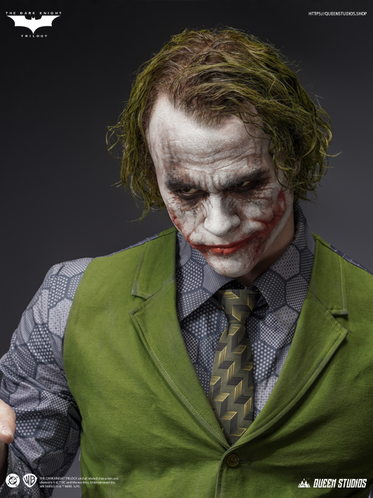 The Dark Knight Heath Ledger Joker bust life-size by Queen Studios