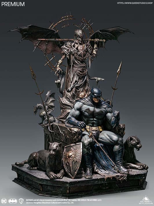 Dark Knights Batman On Throne