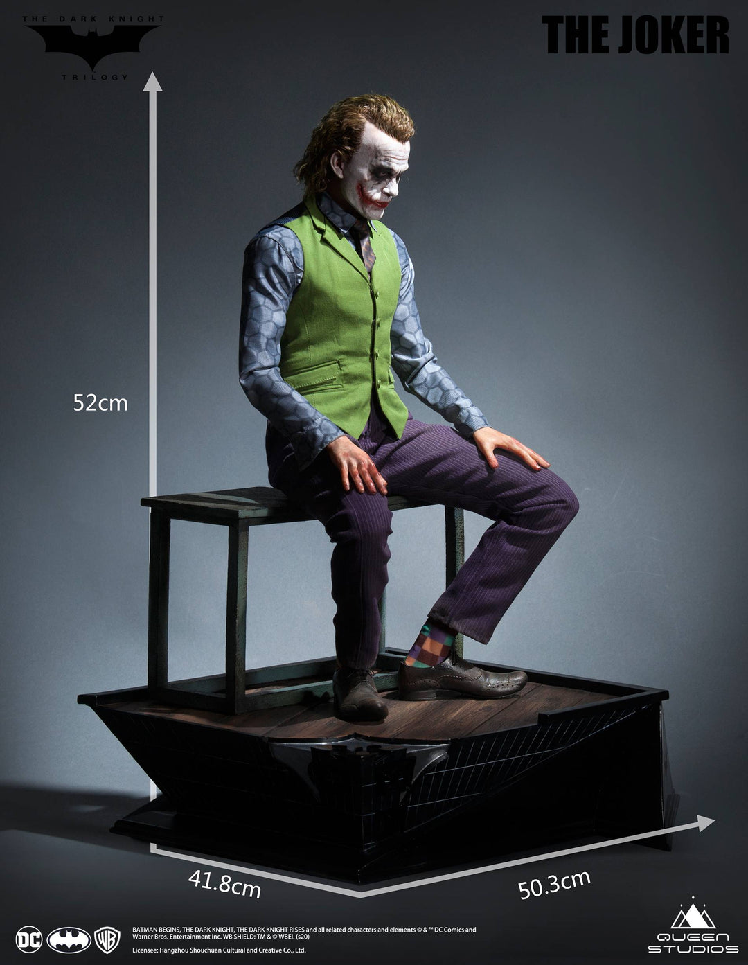 Heath Ledger Joker 1:3 Statue - Queen Studios (Special Edition)