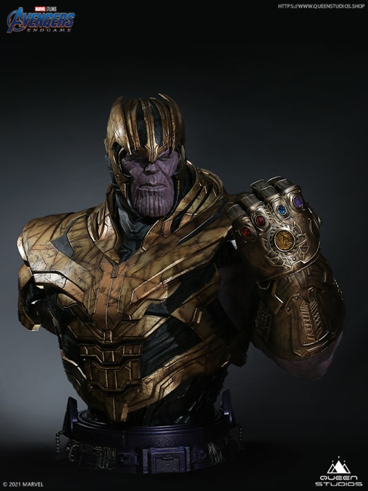 Avengers Endgame Thanos Lifesize Bust Queen Studios (Official)