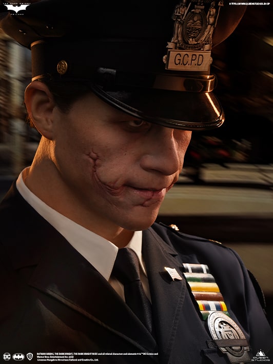 The Joker (Police Uniform) Life-Size Bust Queen Studios (Official)