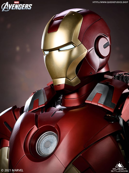 Iron Man Mark7 1:1 Statue - Queen Studios (Official)