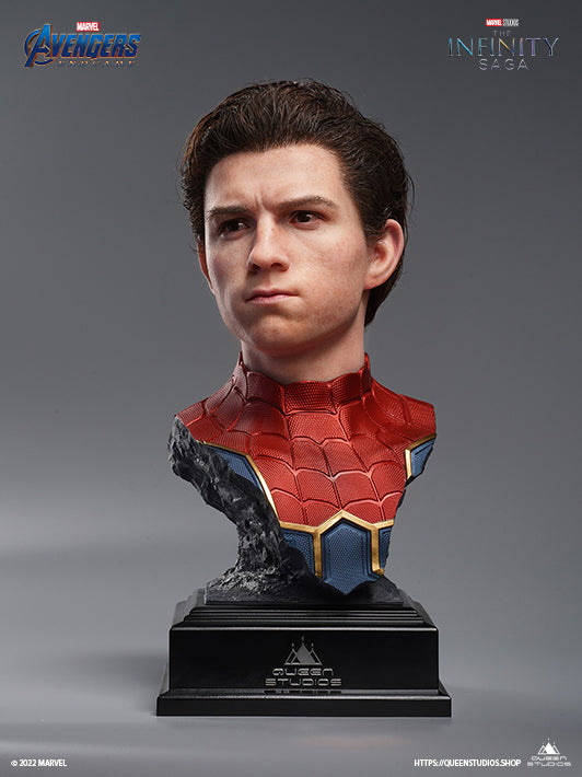 アメコミ QUEEN STUDIOS PETER PARKER 1/1 Comic Spider-Man 1:1 Bust by Queen Studios – Black Version