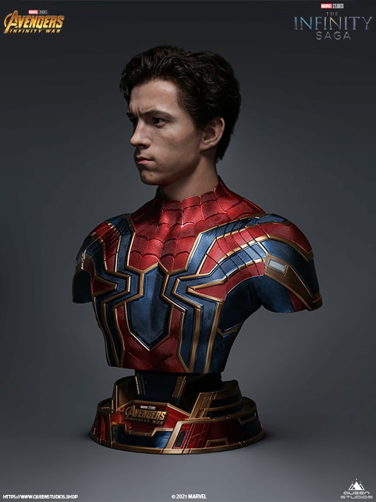 Iron Spider-Man Life-size Bust - Queen Studios (Official)