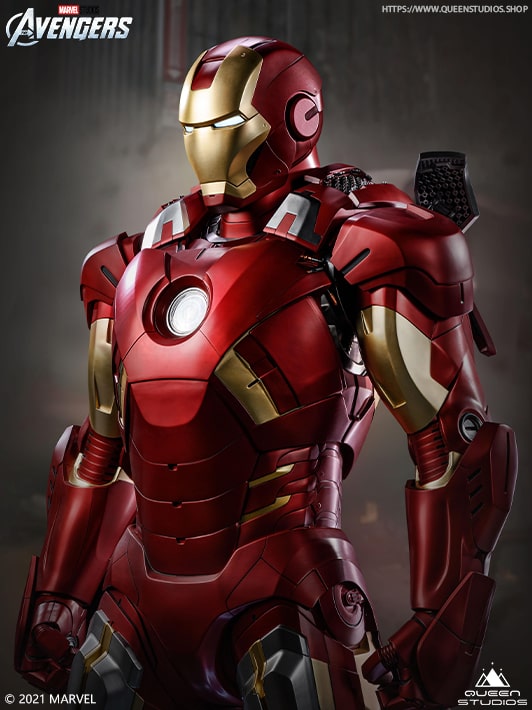 Iron Man Mark7 1:1 Statue - Queen Studios (Official)