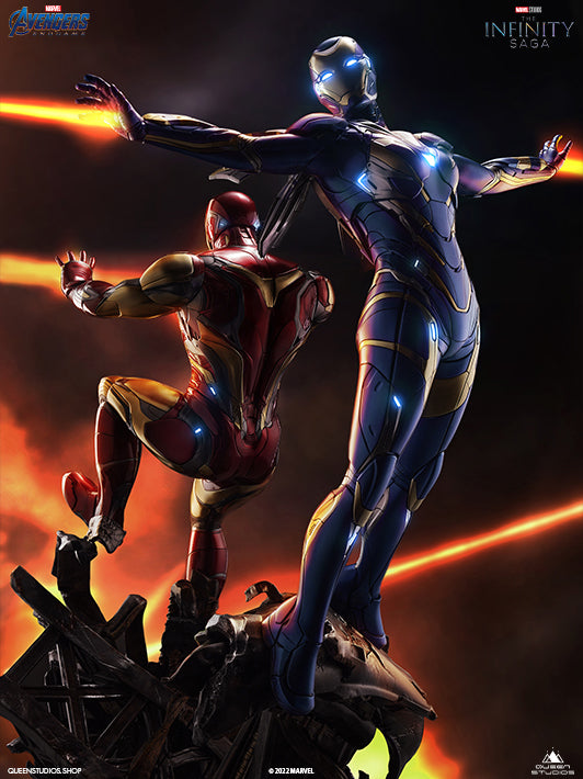 Iron Man Mark 85 & Mark 49 1/4 Statue - Queen Studios (Official)