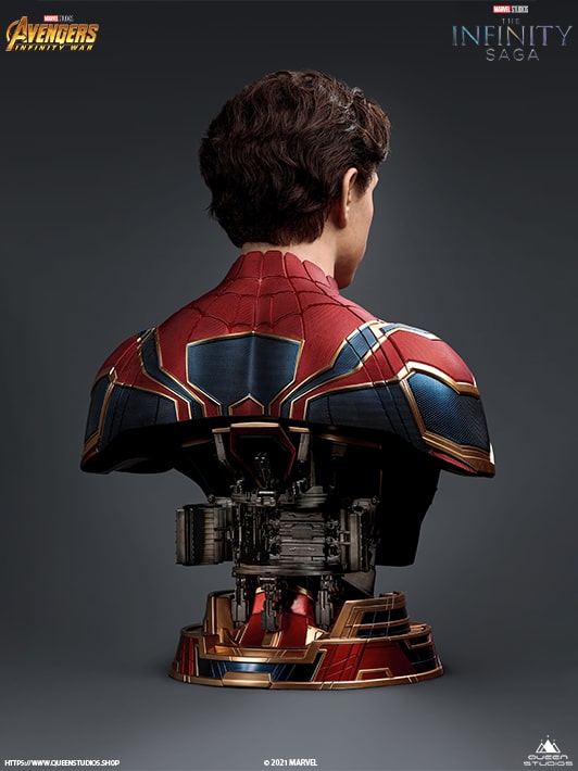 Iron Spider-Man Life-size Bust - Queen Studios (Official)
